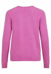 VILA VIRIL L/S V-NECK TOP - Jumper - rosebud