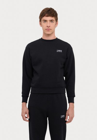 7 DAYS Active ORGANIC FITTED CREWNECK UNISEX - Sweatshirt - black beauty