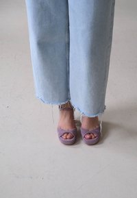 BALAGAN BIANCA - Sandály na vysokém podpatku - lavender suede
