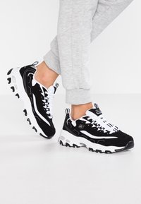 Skechers Sport - D'LITES - Tenisky - black/white/silver Miniatura obrázku 1