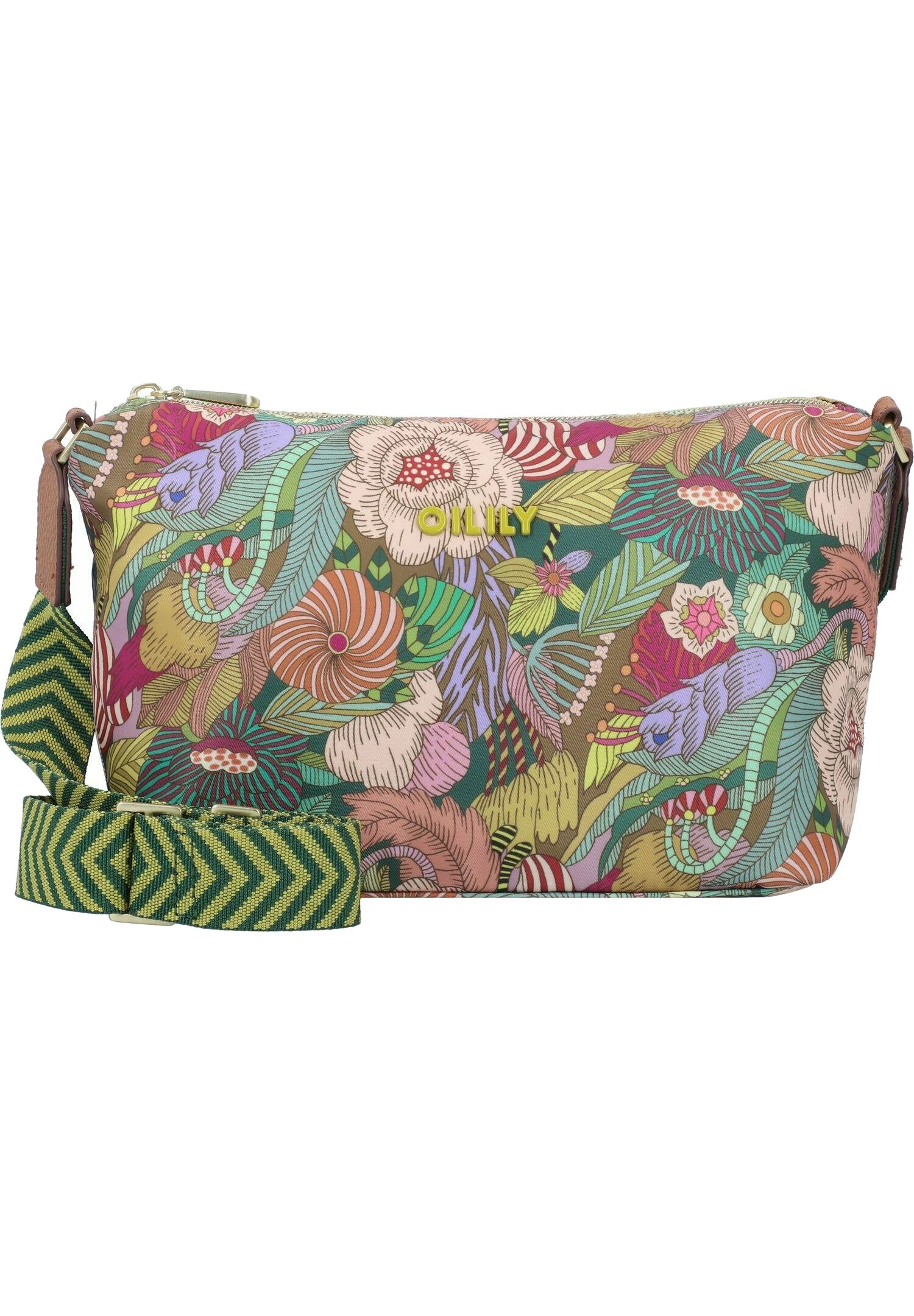 Oilily Blanka Gürteltasche – Green Flash, 35 X 16 Cm, Verstellbarer Hüftgurt