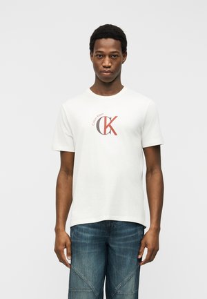 GRAPHIC - Tricou cu imprimeu - white greige