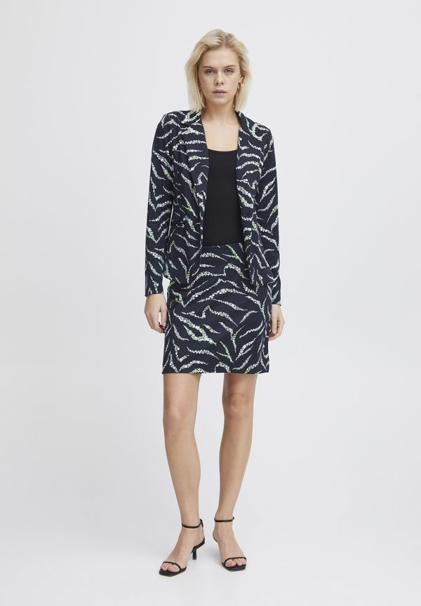 IHKate - A-line skirt - total eclipse zebra flower aop3