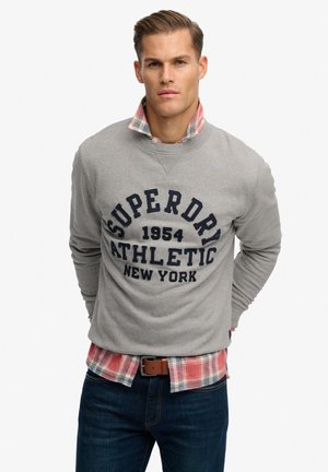VINTAGE ATHLETIC CREW - Sweatshirt - vintage light grey marl navy