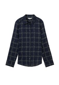 Unselected, delicate navy check design