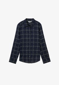 Unselected, delicate navy check design