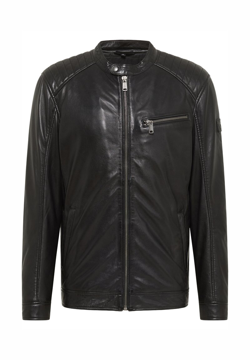 Mustang Lederjacke - schwarz