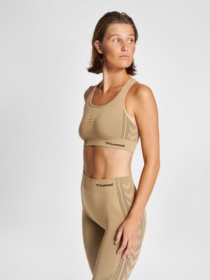 Hummel SHAPING SEAMLESS - Sports-BH'er med medium støtte - curds & whey