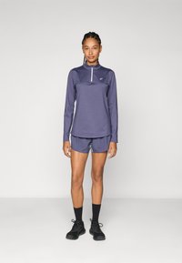 ASICS CORE 1/2 ZIP WINTER TOP - Langarmshirt - indigo fog