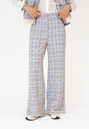 AN'GE TWEED PONTINO - Pantalon classique - bleu