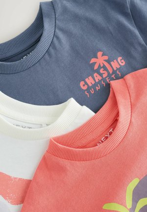 Next REGULAR FIT - SHORT SLEEVE - 3 PACK - Print T-shirt - white sunshine sea