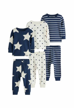 REGULAR FIT - SLIM SNUGGLE FIT 3 PACK  . - Nachtwäsche Set - blue white