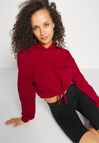 Even&Odd Sweatshirt com capuz - dark red