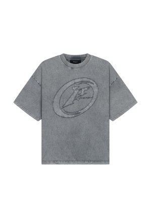 FAVELA, F PATCH T-SHIRT - T-shirt imprimé - grey washed