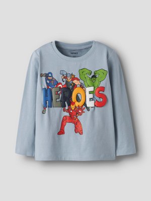 Name it FLINT MARVEL TOP - Langarmshirt - blue fog