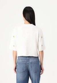 Object OBJTHESS SLEEVE CARDIGAN - Cardigan - cloud dancer/lemon