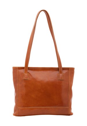 SHOULDER  - Shopping bag - cognac