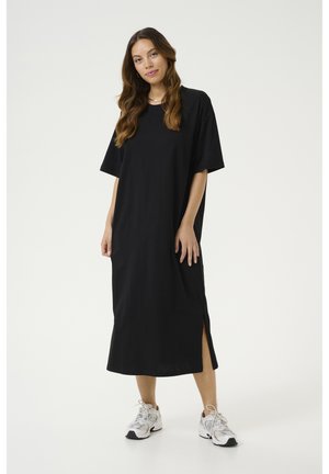 Kaffe EDINA 1/2 SLEEVE  - Džersio suknelė - black deep