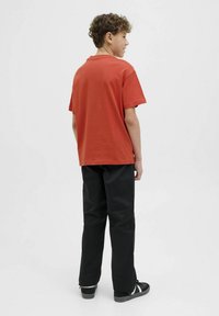 Jack & Jones Junior JORVESTERBRO SS CREW NECK NOOS - Apdrukāts T-krekls - summer fig