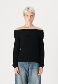 ONLY ONLMELTON LIFE OFF SHOULDER - Džemperis - black