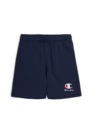 Pantaloni sportivi blu navy realizzati in tessuto morbido, con vita elastica e tasche laterali. Logo "Champion" ed emblema sulla gamba.
