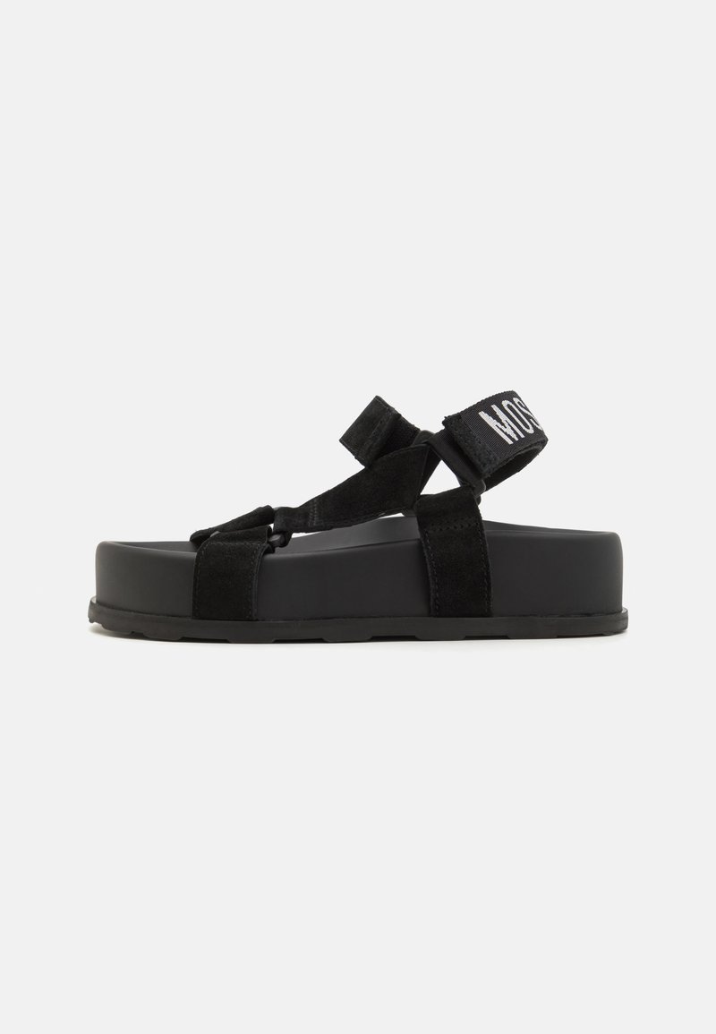 MOSCHINO - SPORTY - Sandalen met plateauzool - nero, Vergroten