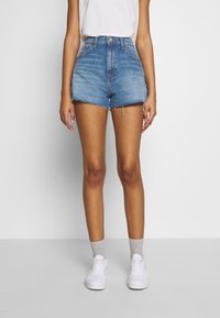 Tommy Jeans Farkkushortsit - blue denim