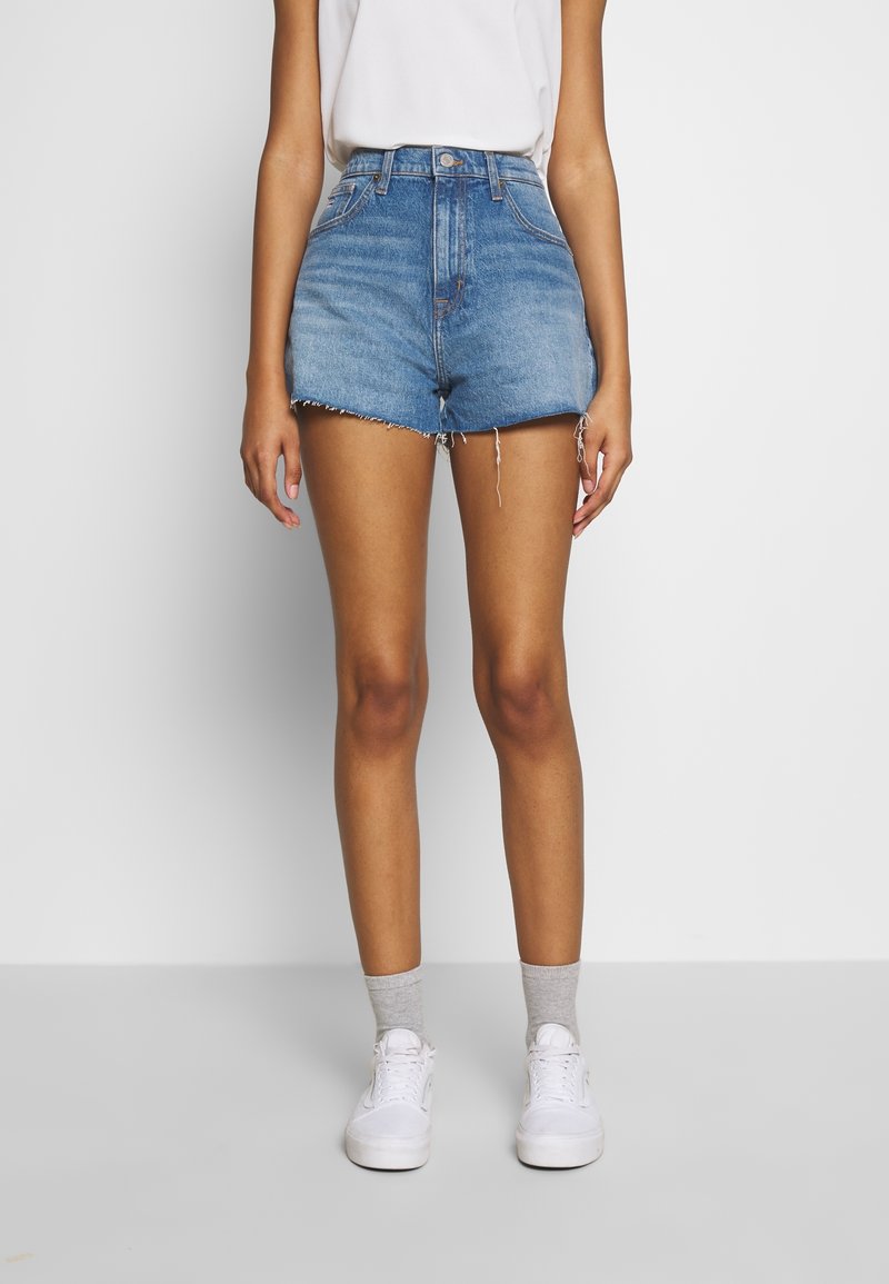 Tommy Jeans Farkkushortsit - blue denim