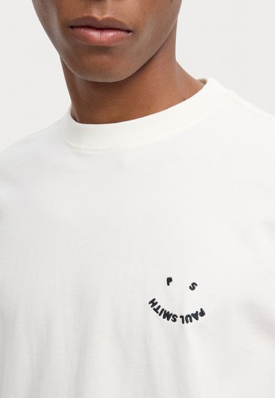 PS Paul Smith HAPPY REGULAR FIT - Lihtne T-särk - whites