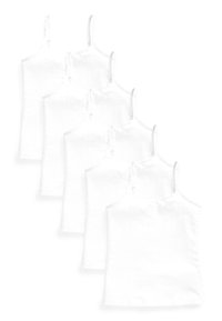 Next 5 PACK ELASTIC STRAPPY CAMI  - Spodné tričko - white