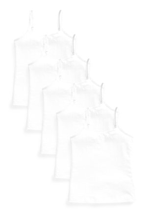 5 PACK ELASTIC STRAPPY CAMI  - Apatiniai marškiniai - white