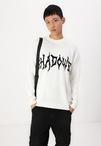 Only & Sons ONSRANDY LIFE CREW - Pulover - cloud dancer/black