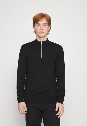 Only & Sons SWYLER LIFE LS HALF ZIP NOOS - Jersey de punto - black