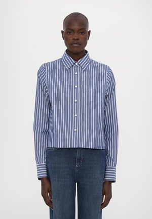 CROPPED CLASSIC SHIRT - Skjortebluse - graphite blue