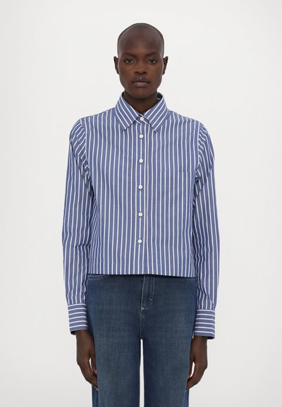 CLOSED CROPPED CLASSIC SHIRT - Košilová halenka - graphite blue