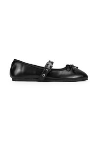 CON TACHAS Y LAZO - Ballerine con cinturino - black