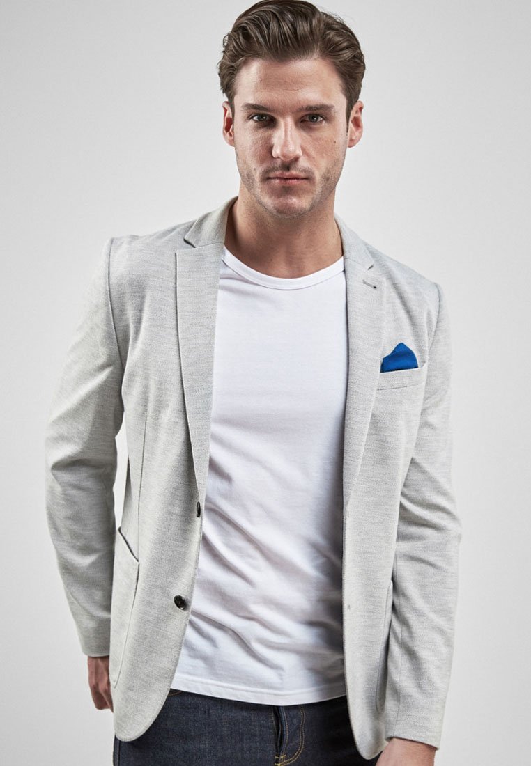 light grey casual blazer