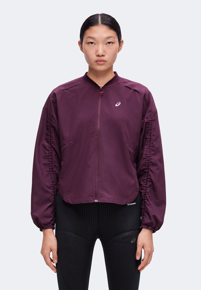ASICS NAGINO RUN ADJUSTABLE JACKET - Windbreaker - dark aubergine