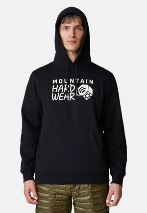 Mountain Hardwear, MOUNTAIN HARDWEAR LANGARM-OBERTEILE M MHW LOGO M PO HOODY - Kapuzenpullover - black