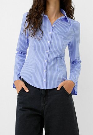Button-down blouse - dark blue