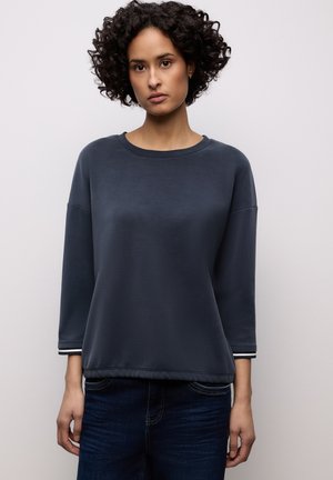 MIT KONTRASTDETAILS - Maglietta a manica lunga - blau