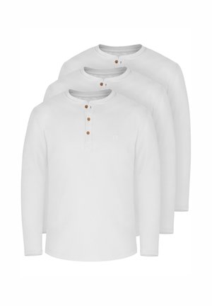 3 PACK - Langarmshirt - weiß