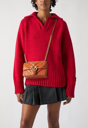 LOVE ONE MINI LIGHT - Cross body bag - crude brick/antique gold-coloured