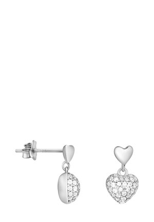 HEARTS - Øreringe - silver-coloured