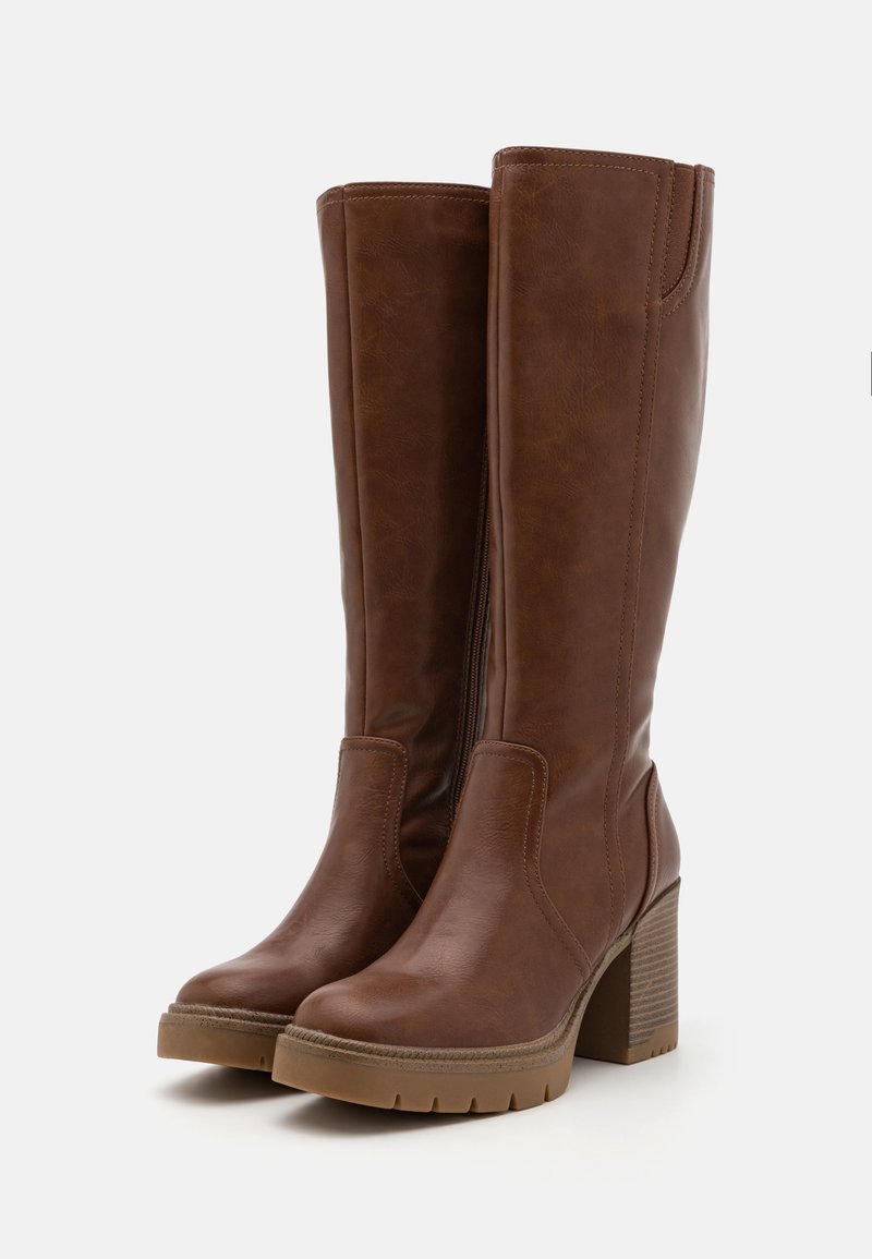 Anna Field Platform boots cognac