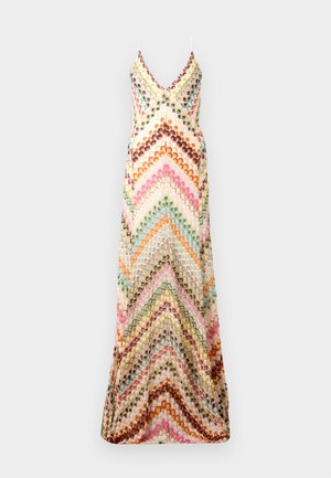 Missoni LONG DRESS - Maxikjoler - green/pink/brown/white