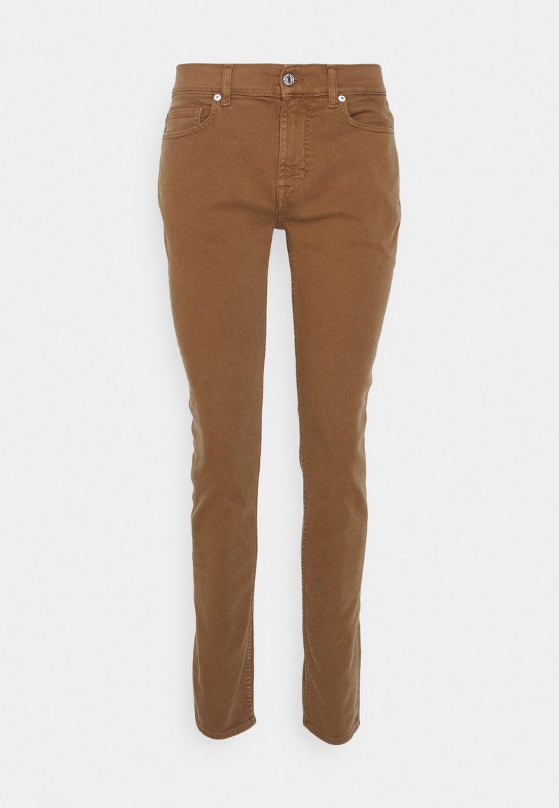 7 For All Mankind Jeans Skinny Fit donkerbruin