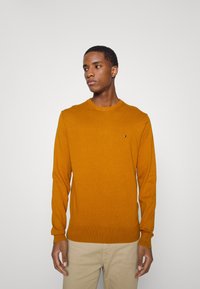 Tommy Hilfiger PIMA ORG CTN CASHMERE CREW NECK - Camisola - crest gold