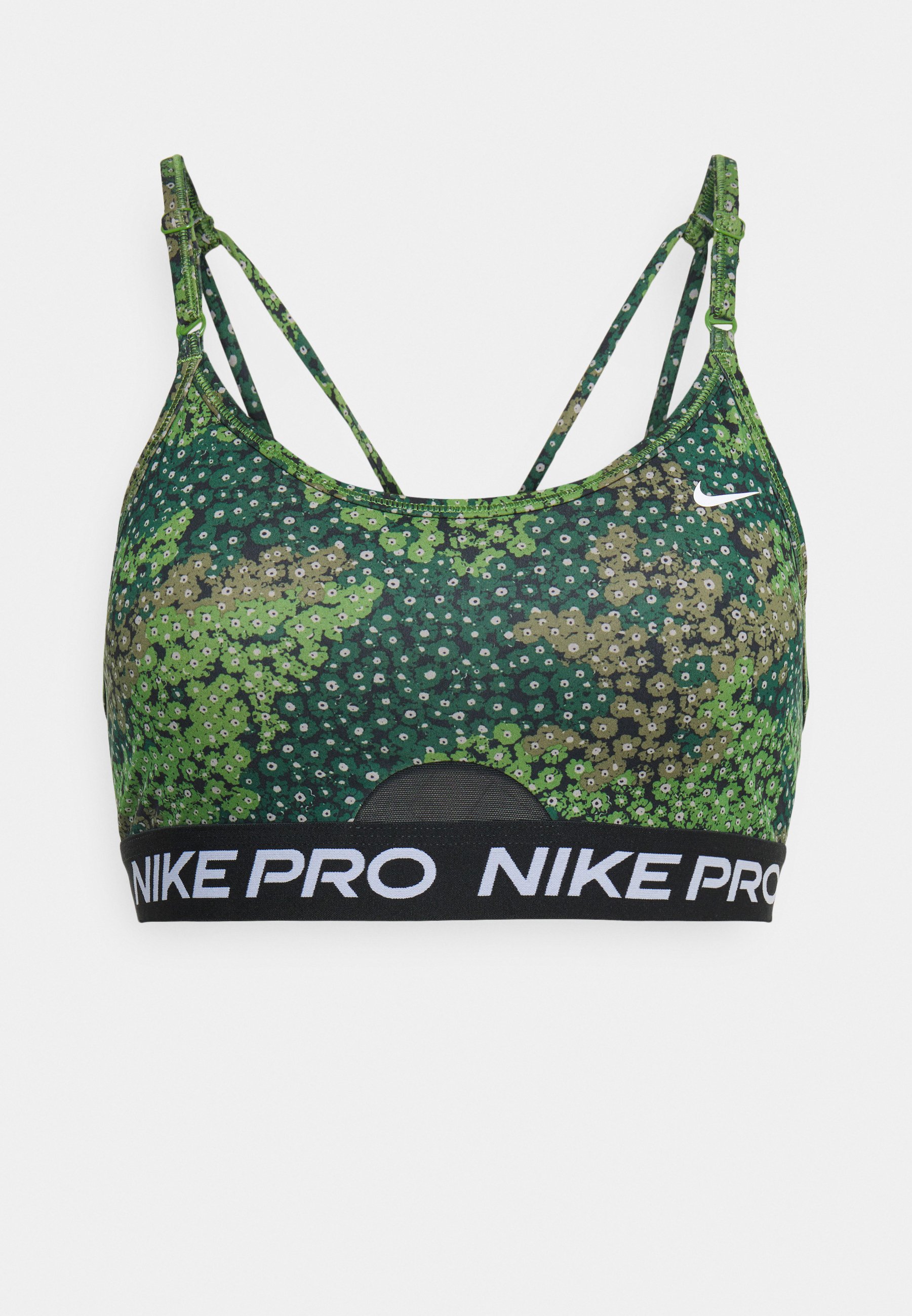 Nike Performance INDY BRA - Sport-BH mit leichter Stützkraft -  treeline/black/white/mehrfarbig - Zalando.de