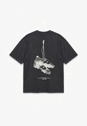Pegador, SPELLO OVERSIZED TEE - Trükipildiga T-särk - vintage black